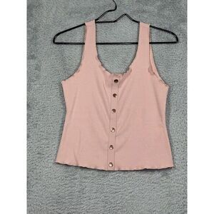 Guess Women's Pink Spaghetti straps  Polo Shirt Top Size‎ Medium
